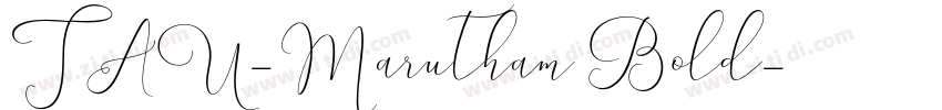 TAU-Marutham Bold字体转换
